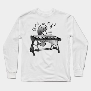 Little Tadpole Vibraphone Player In Love with Music Taking the Center Stage Long Sleeve T-Shirt